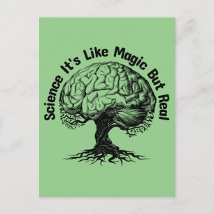 Wissenschaft ist wie Magie, aber real Postkarte