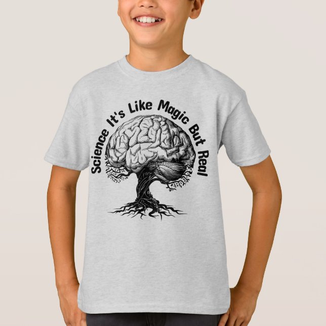 Wissenschaft ist wie Magie, aber real T-Shirt (Vorderseite)