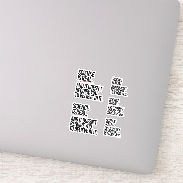 WISSENSCHAFT IST WIRKLICH AUFKLEBER (Detail)