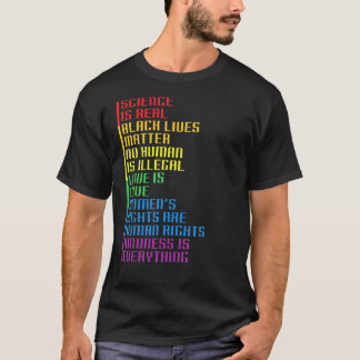 Wissenschaft ist wirklich LGBT-Q-Regenbogenflagge T-Shirt