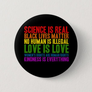 Wissenschaft ist wirklicher schwarzer button