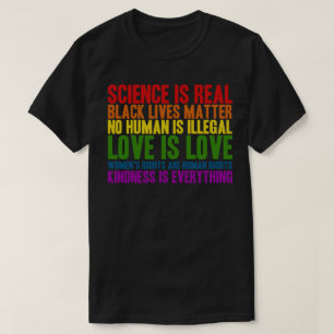 Wissenschaft ist wirkliches schwarzes T-Shirt