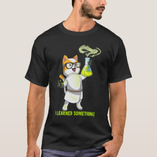 Wissenschaft Katze Chemie Niedlich Kation Positive T-Shirt