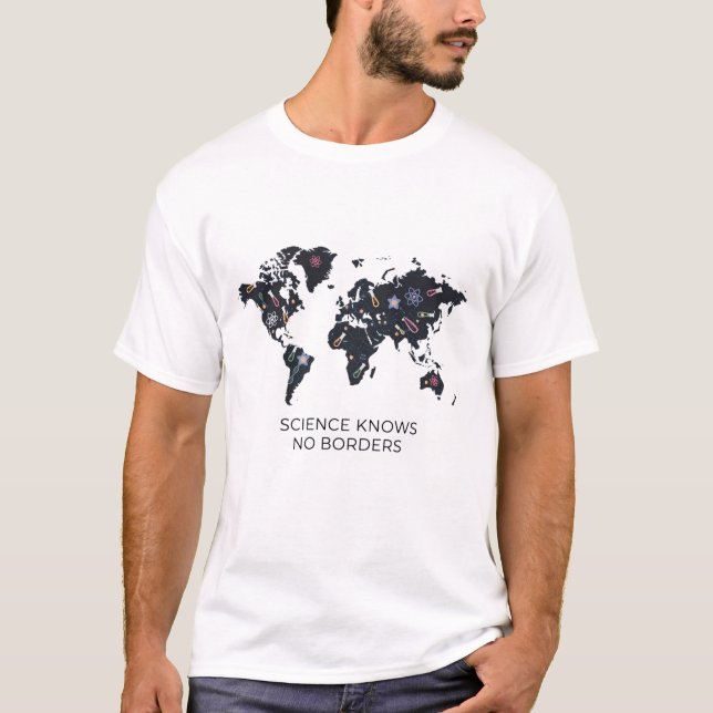 Wissenschaft kennt keinen grenzübergreifenden T -  T-Shirt (Vorderseite)