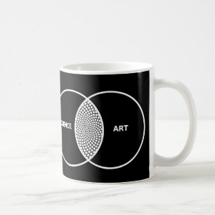 Wissenschaft/Kunst Venn Diagramm Tasse