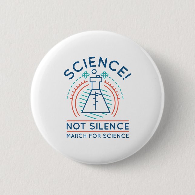 Wissenschaft nicht Schweigen Button (Vorderseite)