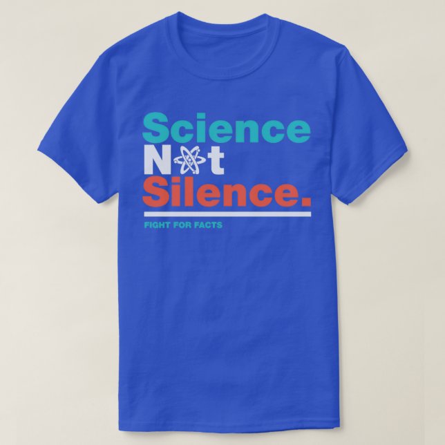 Wissenschaft nicht Schweigen, März der Wissenschaf T-Shirt (Design vorne)