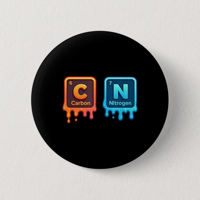 Wissenschaft Periodensystem 67 Meme Ästhetik Lusti Button (Vorderseite)