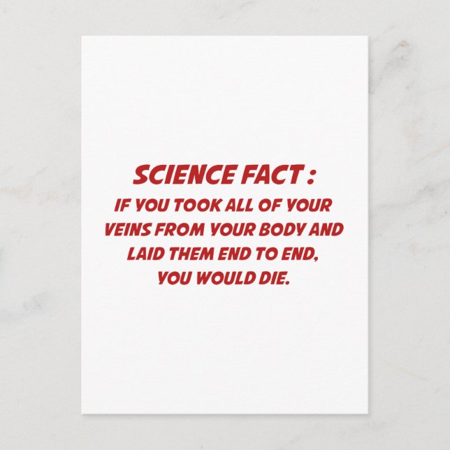 Wissenschaft Postkarte (Vorderseite)