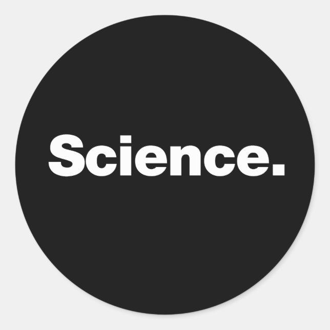 Wissenschaft Runder Aufkleber (Vorderseite)