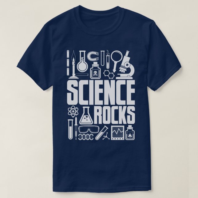 Wissenschaft schaukelt T-Shirt (Design vorne)