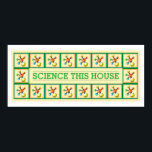 Wissenschaft segne dieses Haus lustige inspirieren Poster<br><div class="desc">Es ist ein wissenschaftlicher Segen für das Haus. :P Features Fliesen von Molekülen,  die den internen Text umgeben. Vollständig anpassbar,  um den Text auf alles zu ändern,  was Sie möchten. Viel Spaß!</div>