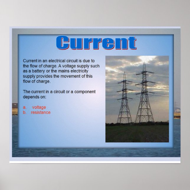 Wissenschaft, Strom Poster (Vorne)