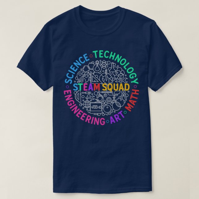 Wissenschaft, Technik, Technik, Kunst und Mathemat T-Shirt (Design vorne)