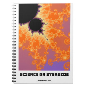 Wissenschaft über Steroiden-Mandelbrot-Fraktal Notizblock