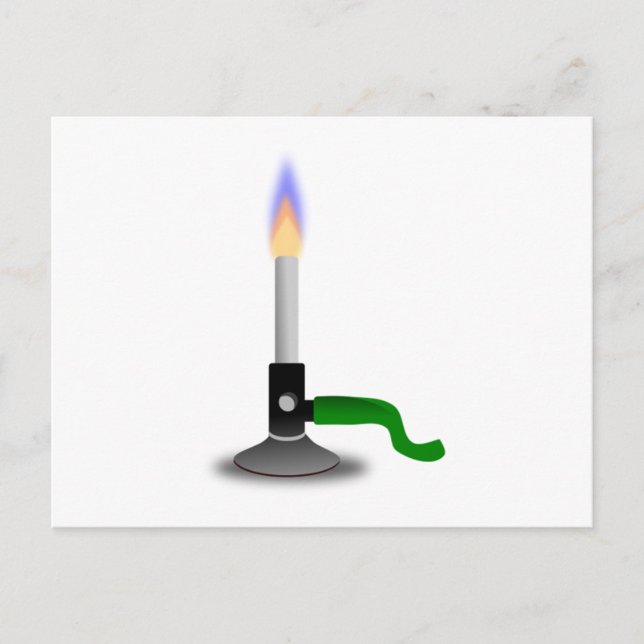 Wissenschaft und Chemie Bunsen Burner Postkarte (Vorderseite)