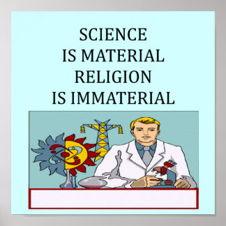 Wissenschaft und Religion Poster
