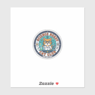 Wissenschaft Verrückte Katze Katzenmutter Geschenk Aufkleber