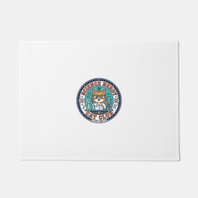 Wissenschaft Verrückte Katze Katzenmutter Geschenk Fußmatte (Vorderseite)