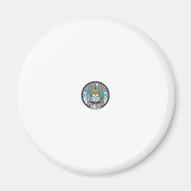 Wissenschaft Verrückte Katze Katzenmutter Geschenk Magnet (Vorne)