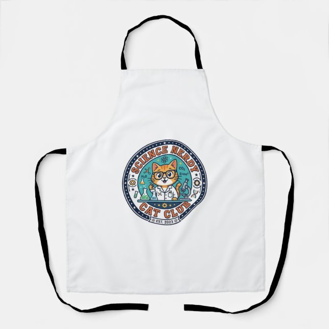 Wissenschaft Verrückte Katze Katzenmutter Geschenk Schürze (Vorderseite)