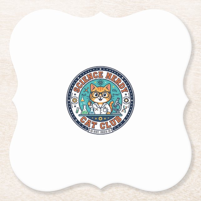 Wissenschaft Verrückte Katze Katzenmutter Geschenk Untersetzer (Vorderseite)