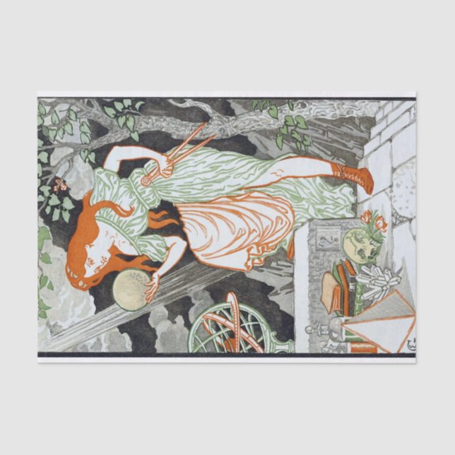 Wissenschaft von Eugene Grasset  Seidenpapier (Vorderseite)