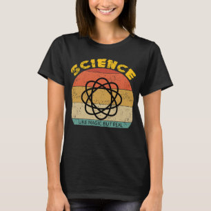 Wissenschaft wie Magie, aber echte, lustige Retro- T-Shirt