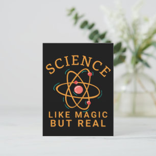 WISSENSCHAFT WIE MAGIE ABER REAL-WISSENSCHAFTSLIEB POSTKARTE