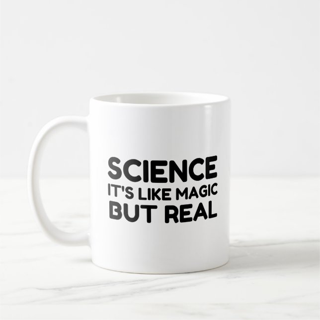 WISSENSCHAFT WIE MAGISCH, ABER WIRKLICH KAFFEETASSE (Links)