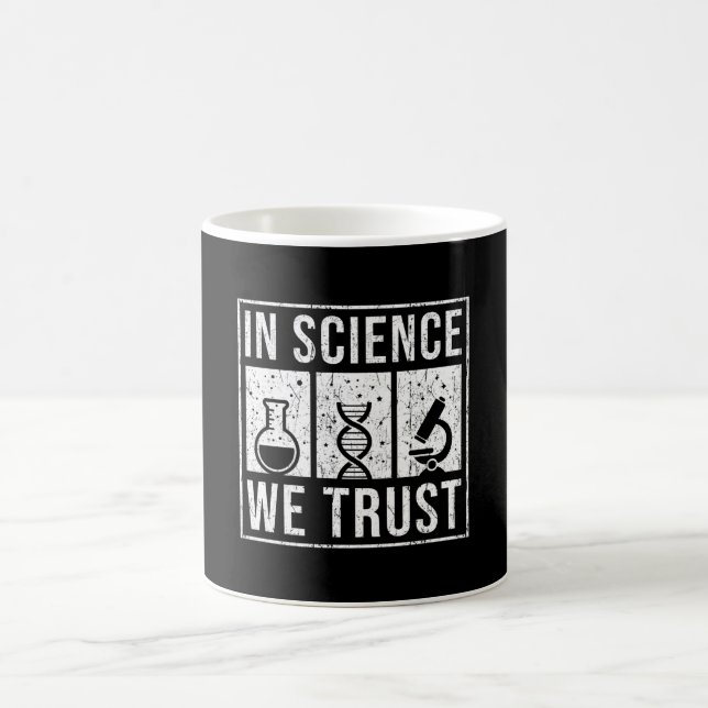 Wissenschaft - wir vertrauen kaffeetasse (Mittel)