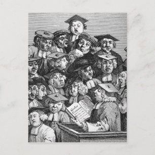 Wissenschaftler an einer Vorlesung, 20. Januar 173 Postkarte