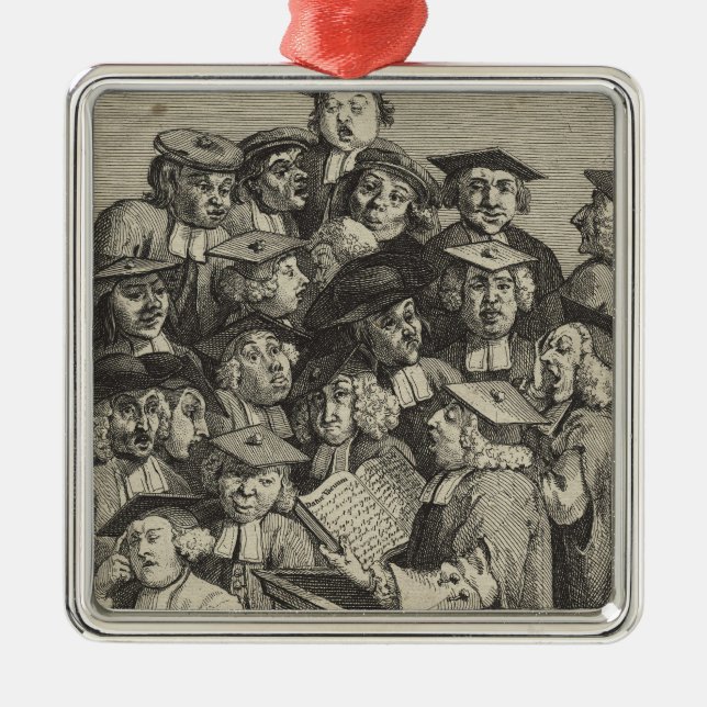 Wissenschaftler an einer Vorlesung (von William Ho Ornament Aus Metall (Vorne)