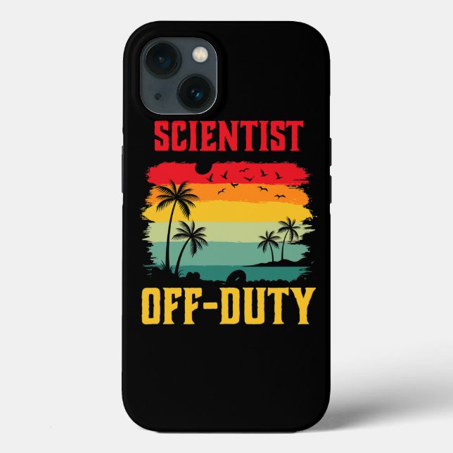 Wissenschaftler auf Urlaub der Arbeit Funny Summer Case-Mate iPhone Hülle (Rückseite)