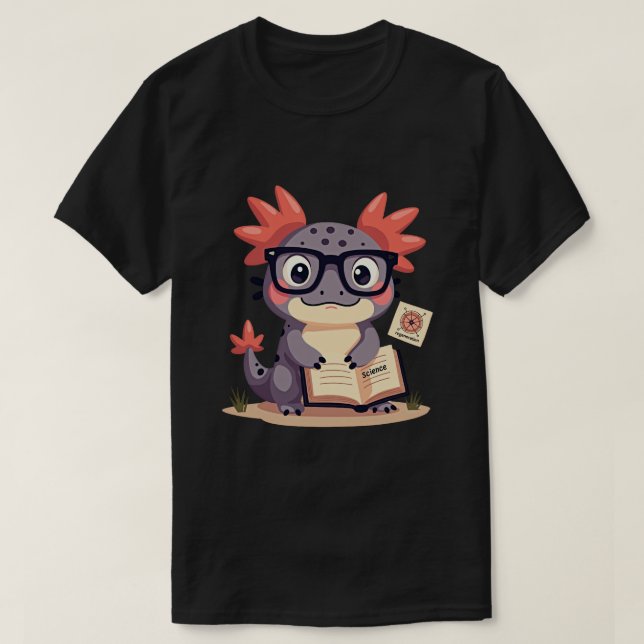 Wissenschaftler Axolotl T-Shirt (Design vorne)