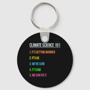 Wissenschaftler des März Earth Day zum Klimawandel Schlüsselanhänger