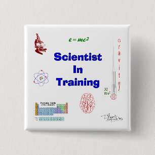 Wissenschaftler in Ausbildung Button