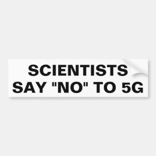 Wissenschaftler lehnen 5G ab Autoaufkleber