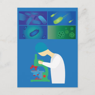 Wissenschaftler Postkarte