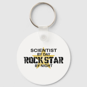 Wissenschaftler-Rockstar bis zum Nacht Schlüsselanhänger
