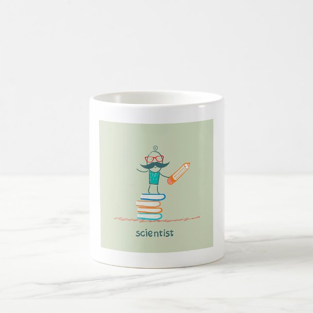 Wissenschaftler Stehend Kaffeetasse (Von Creator hochgeladen)