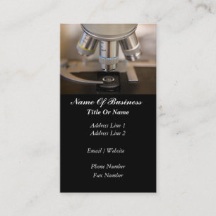 Wissenschaftler-Visitenkarte Visitenkarte