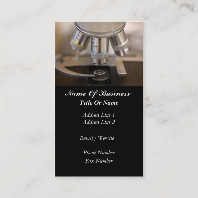 Wissenschaftler-Visitenkarte Visitenkarte (Vorderseite)