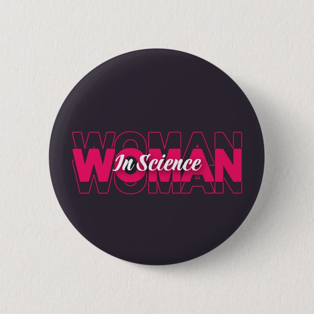 Wissenschaftlerin Button (Vorderseite)