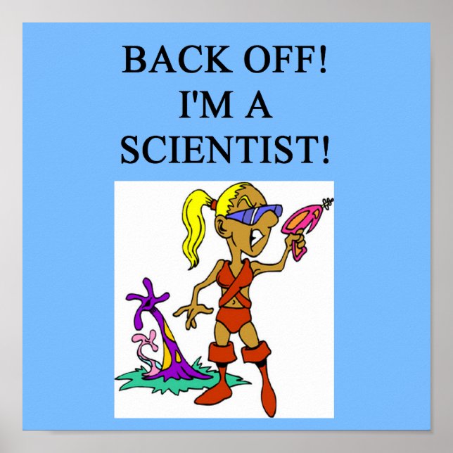 Wissenschaftlerin Poster (Vorne)