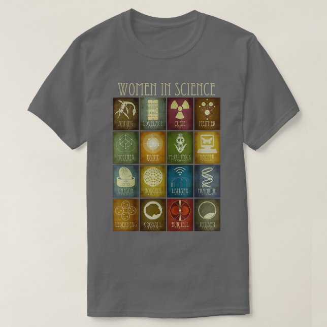 Wissenschaftlerinnen dank Wissenschaftlerin T-Shirt (Design vorne)