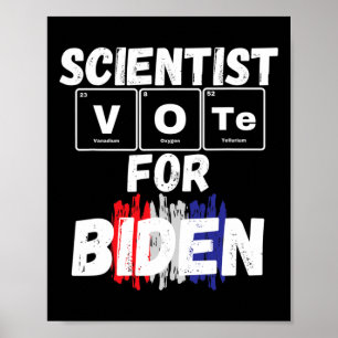 Wissenschaftliche Abstimmung über Biden Poster
