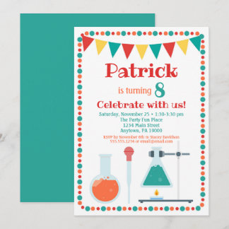 Wissenschaftliche Einladung Chemie Geburtstagspart