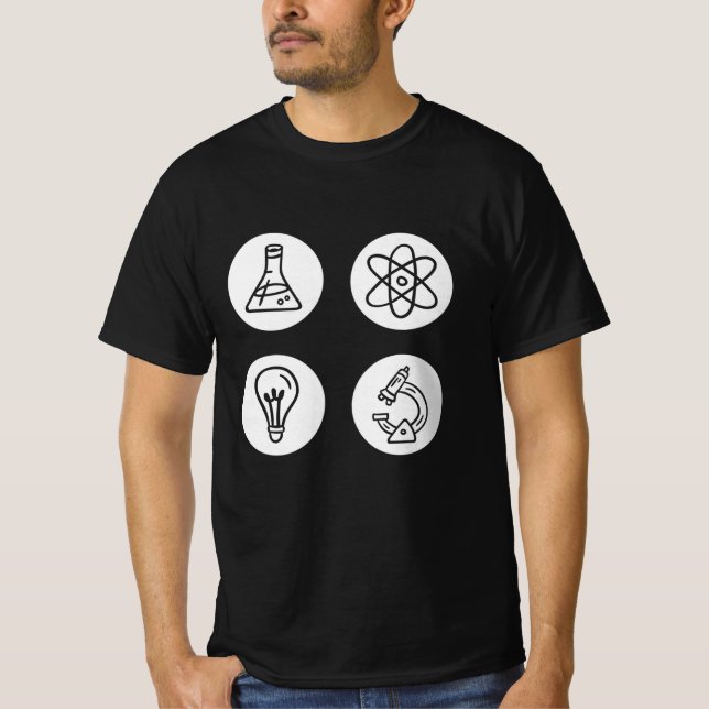 Wissenschaftliche Elemente T-Shirt (Vorderseite)