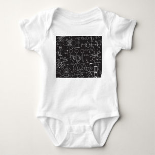 Wissenschaftliche Formeln: Chalkboard-Berechnungsm Baby Strampler